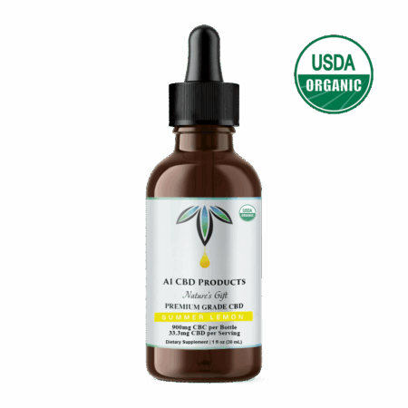 USDA Certified Organic CBD Oil Tinctures - Summer Lemon